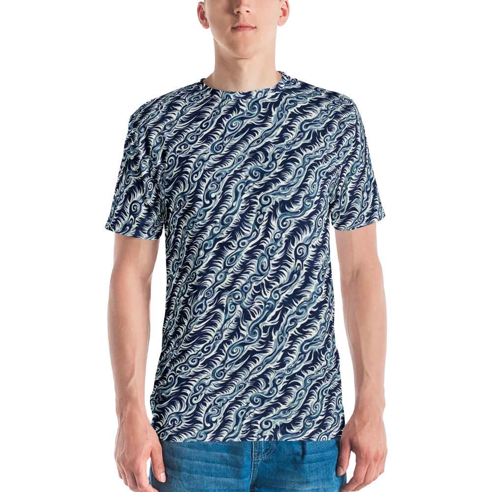 Midnight Tide on Men's Crew Neck T-Shirt — Front