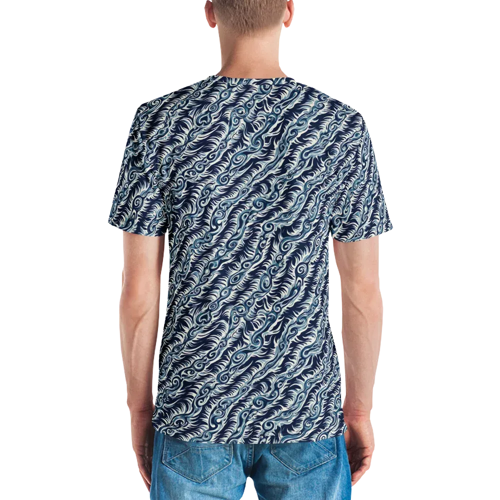 Midnight Tide on Men's Crew Neck T-Shirt — Back