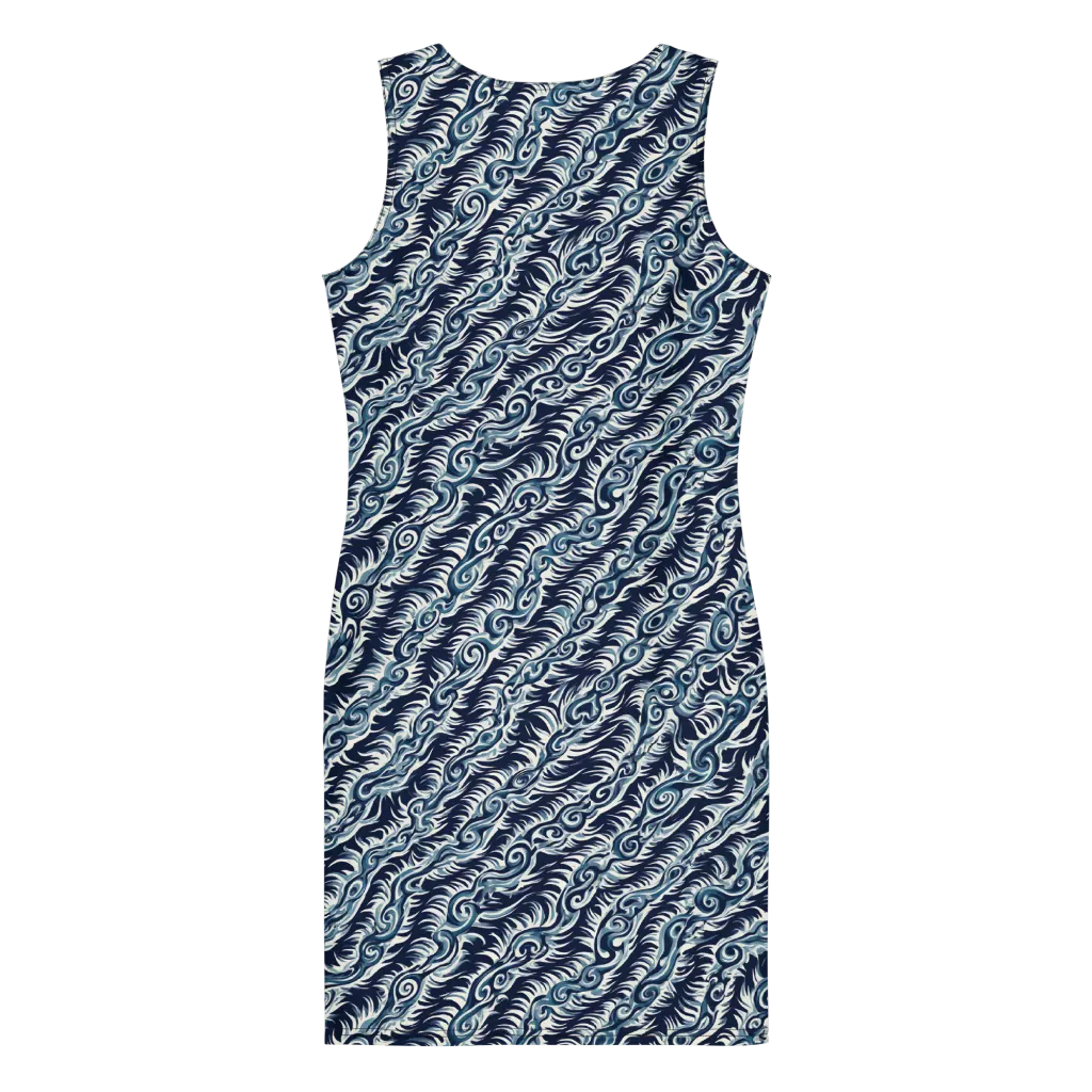 Midnight Tide on Bodycon Dress — Print file