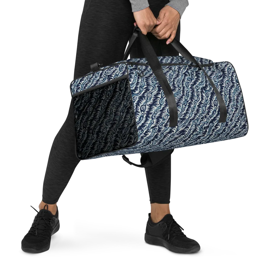 Midnight Tide on Duffle Bag — Right Front