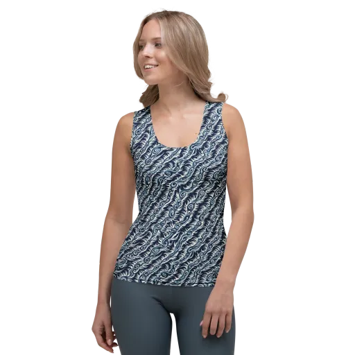 Midnight Tide on a Women's Tank Top