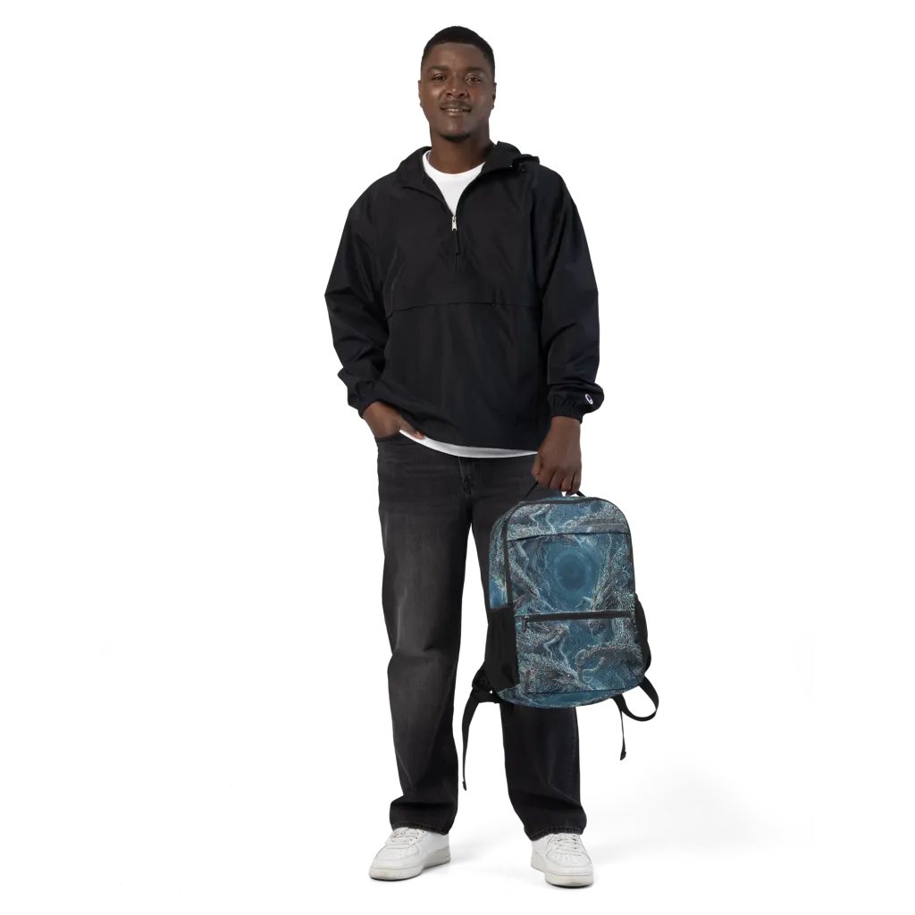Azure Dragonfall on Utility Backpack — Front