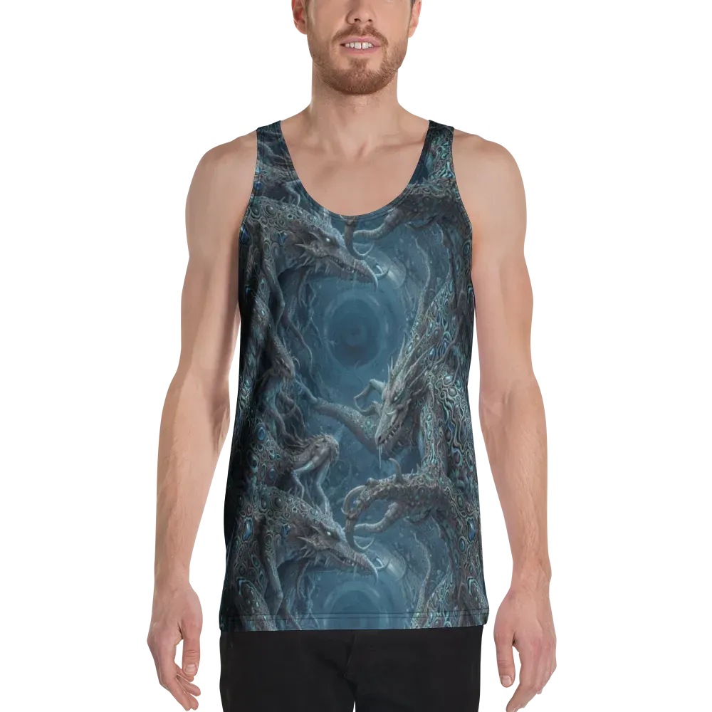 Azure Dragonfall on Men's Tank Top — Front