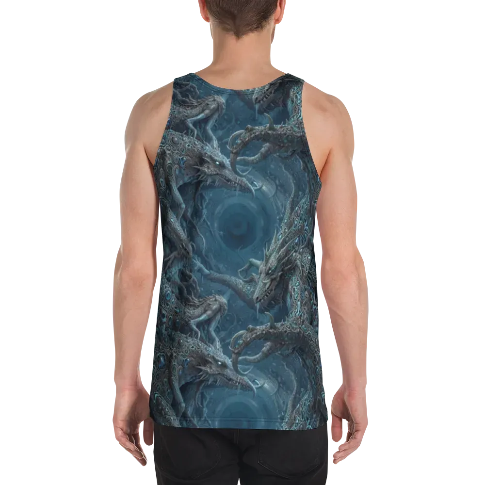 Azure Dragonfall on Men's Tank Top — Back