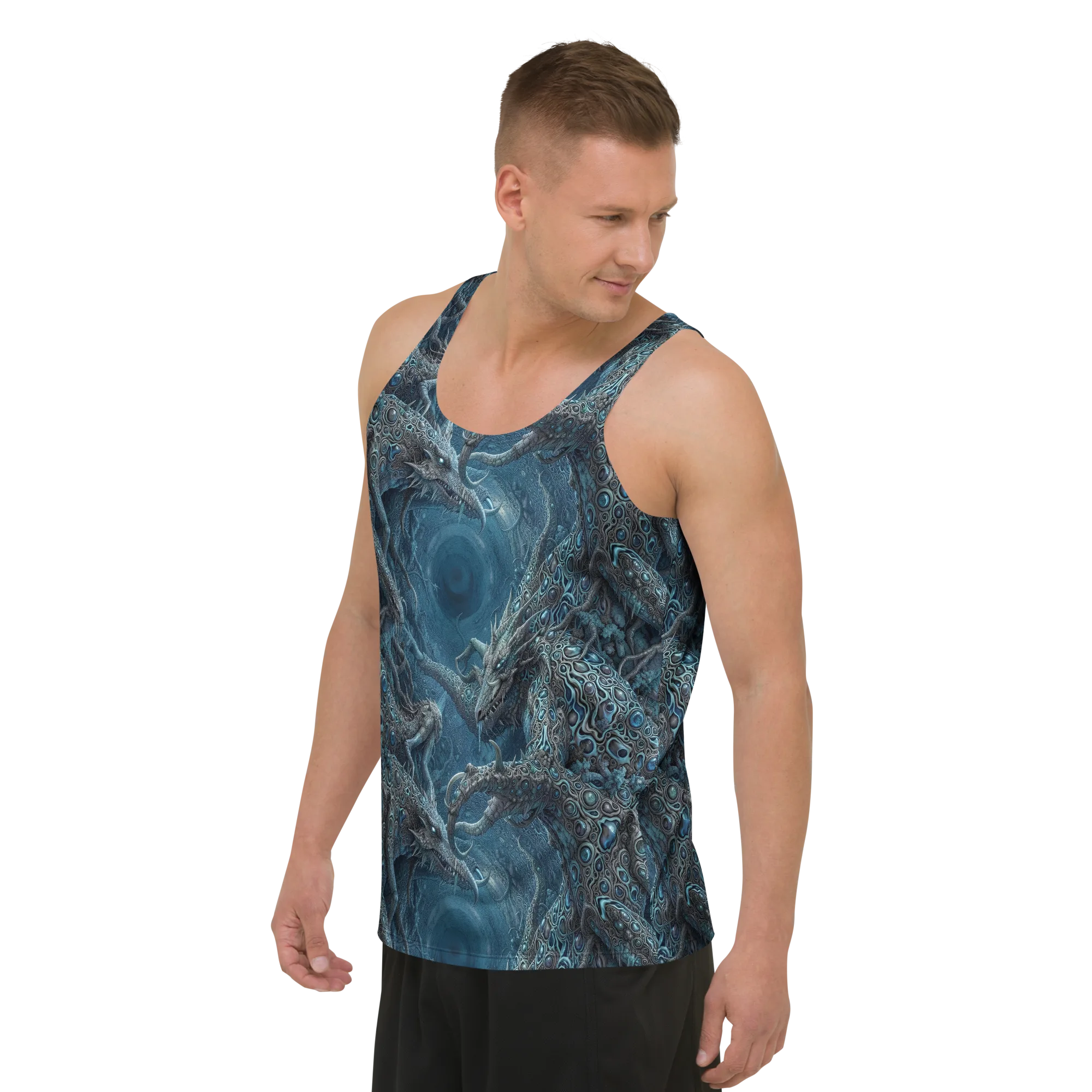 Azure Dragonfall on Men's Tank Top — Front print