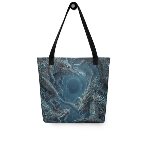 Azure Dragonfall on a Tote Bag