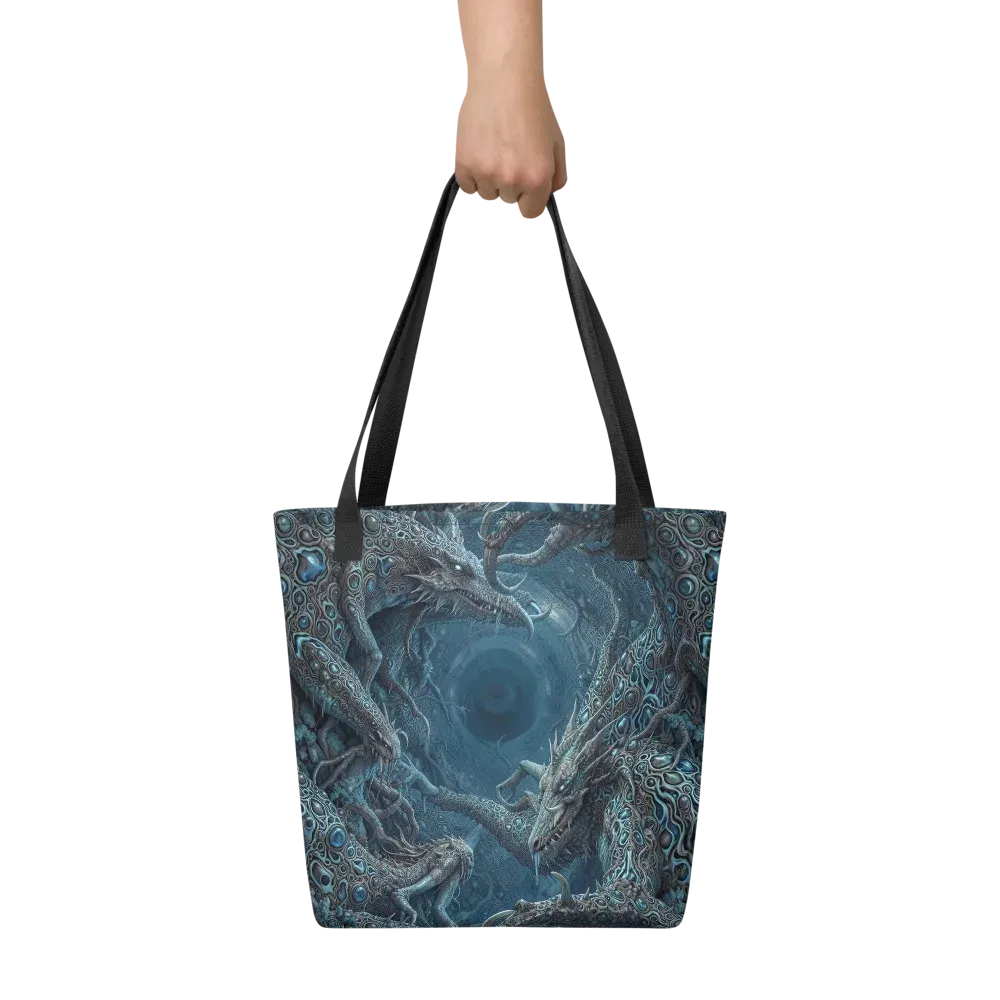 Azure Dragonfall on Tote Bag — Print file