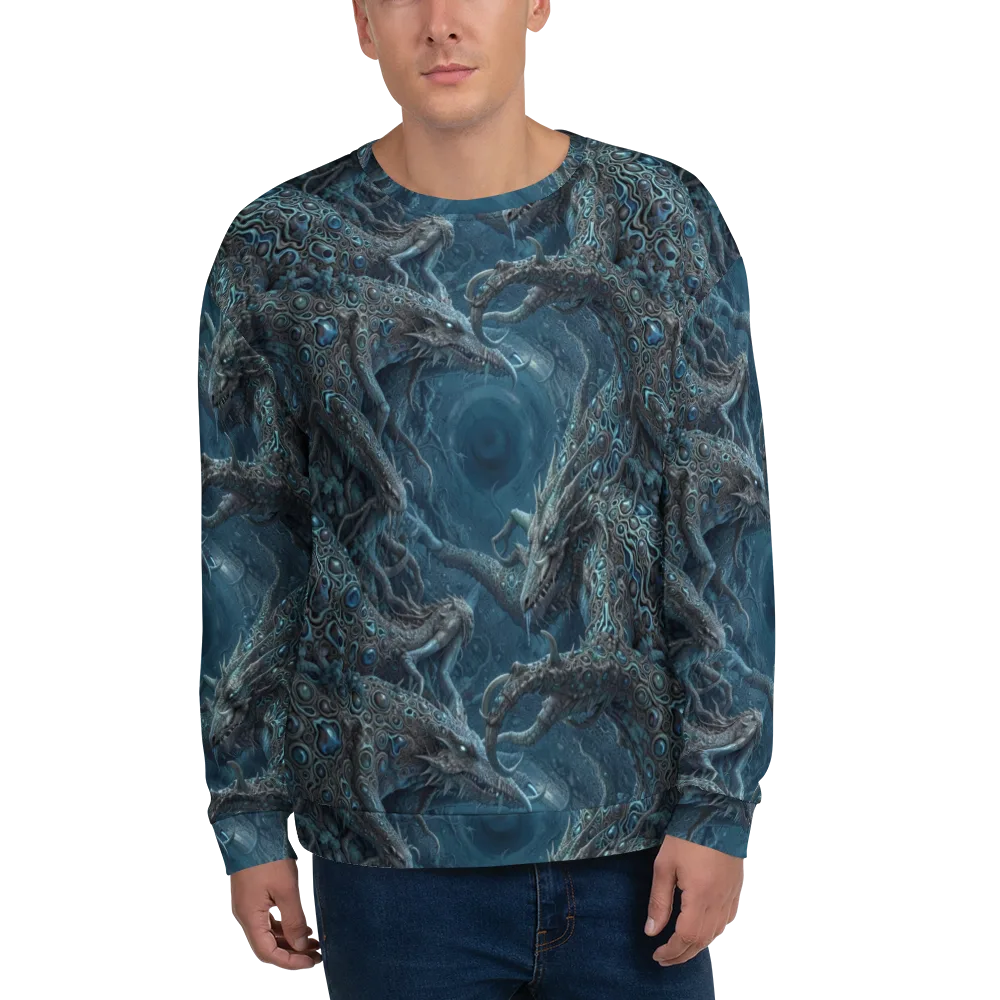 Azure Dragonfall on Sweatshirt — Front
