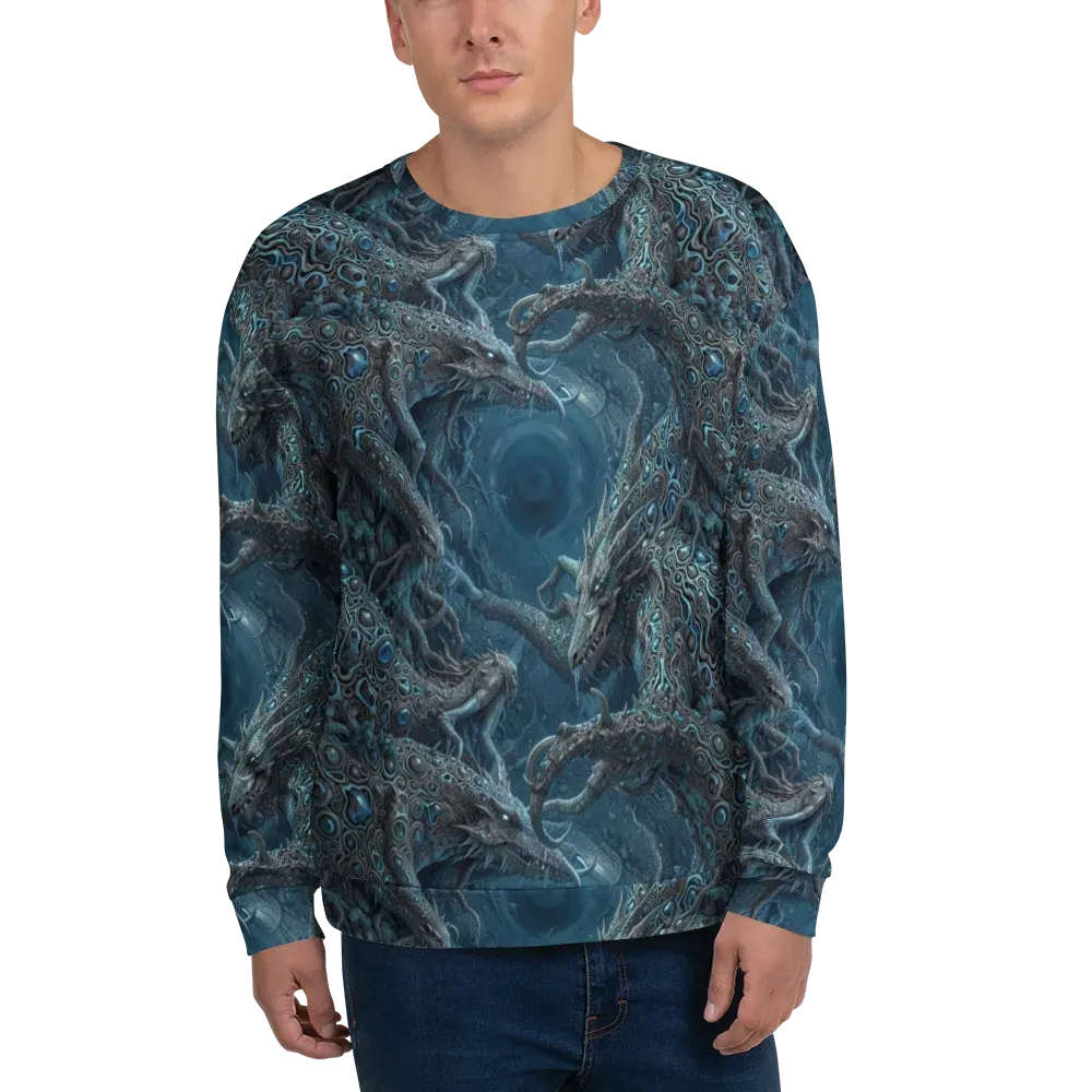 Azure Dragonfall on Sweatshirt — Front