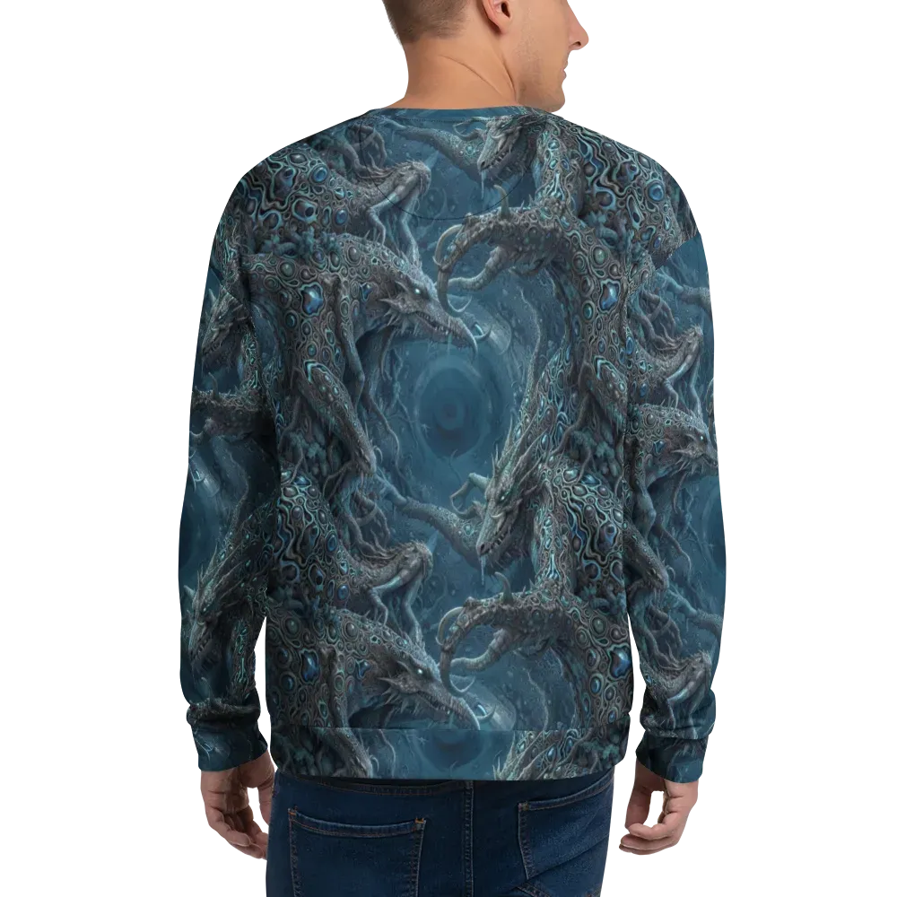 Azure Dragonfall on Sweatshirt — Back