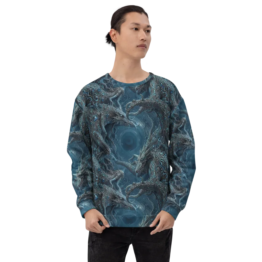 Azure Dragonfall on Sweatshirt — Front print