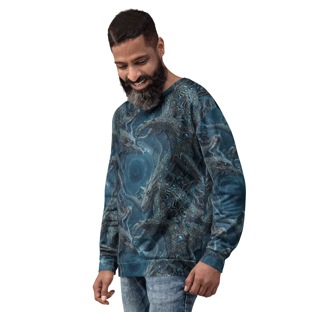 Azure Dragonfall on Sweatshirt — Back print