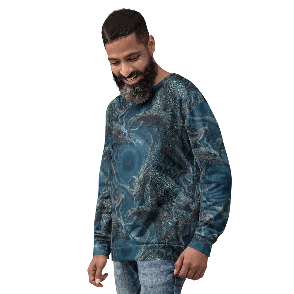 Azure Dragonfall on Sweatshirt — Back print