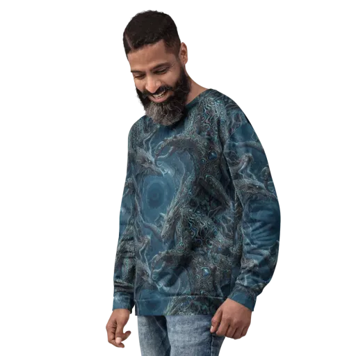 Azure Dragonfall on a Sweatshirt
