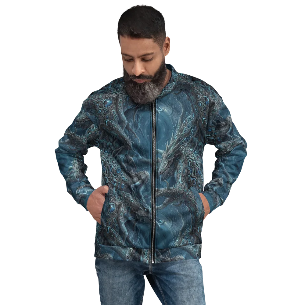 Azure Dragonfall on Bomber Jacket — Back print