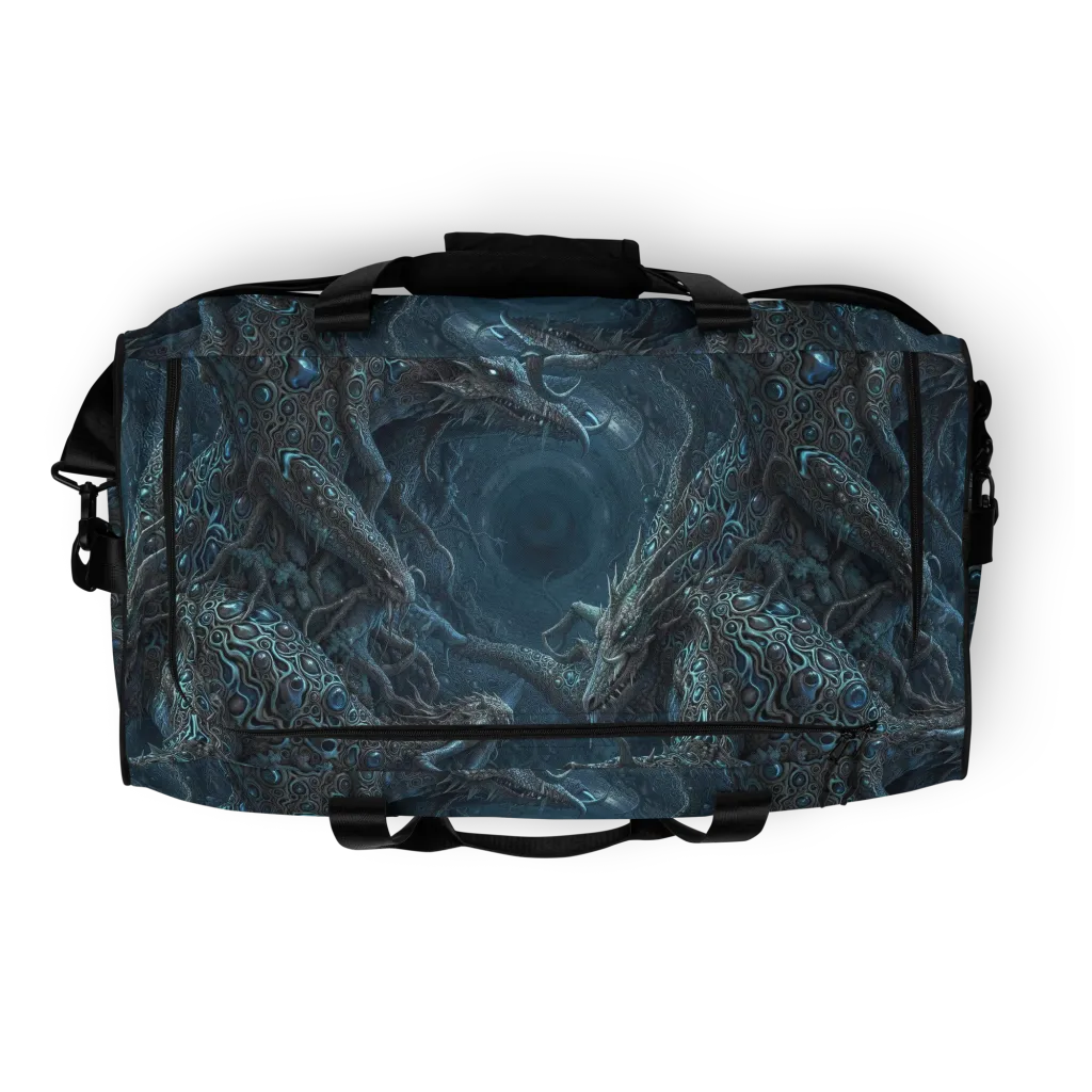 Azure Dragonfall on Duffle Bag — Top print