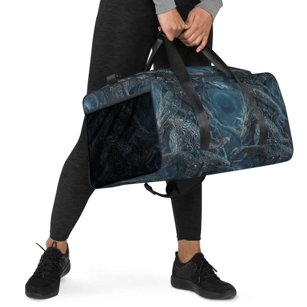 Azure Dragonfall on Duffle Bag — Right Front