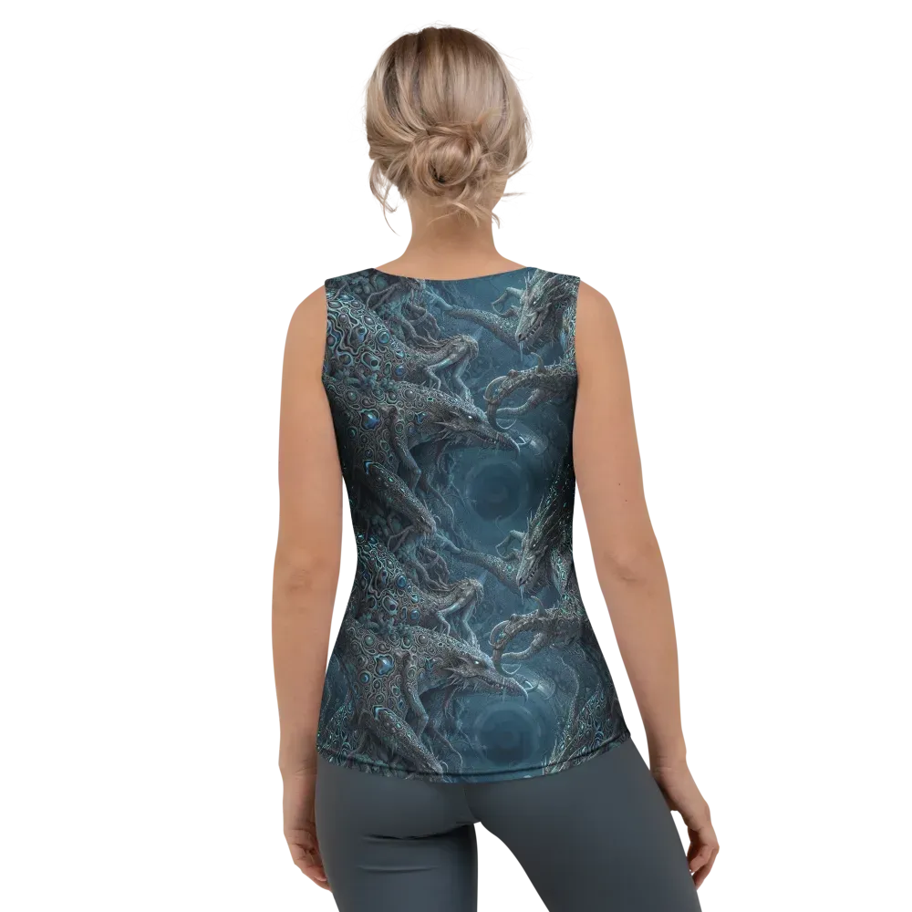 Azure Dragonfall on Women's Tank Top — Back