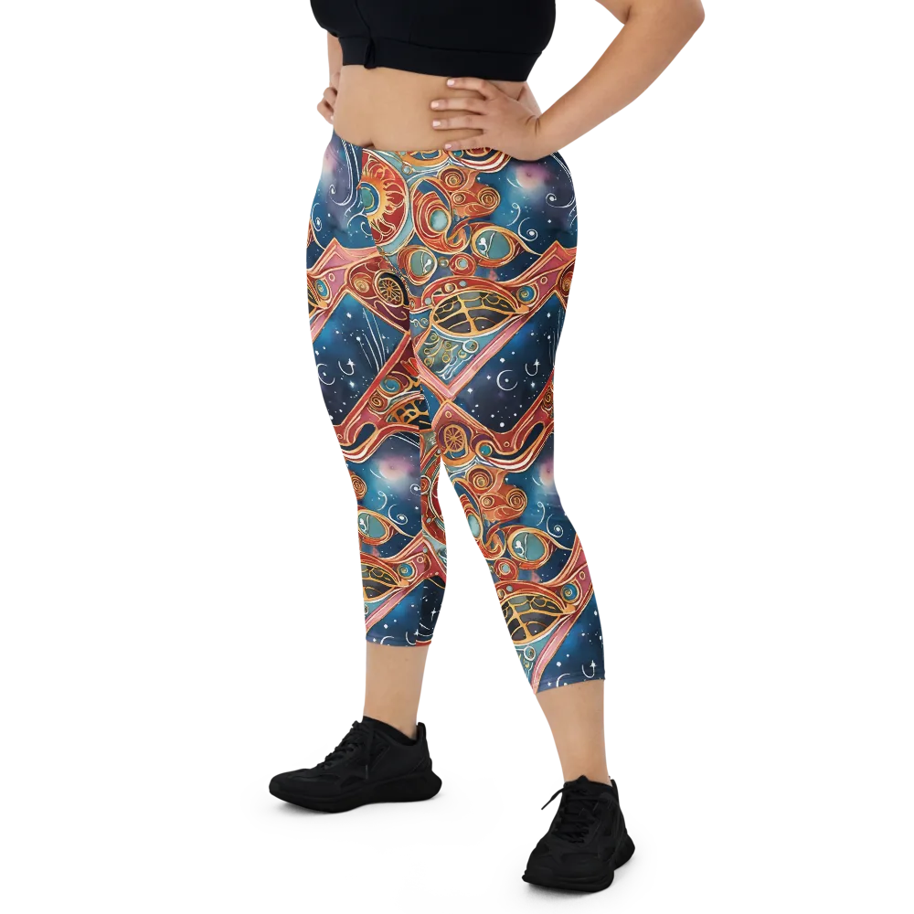 Celestial Filigree on Capri Leggings — Print file