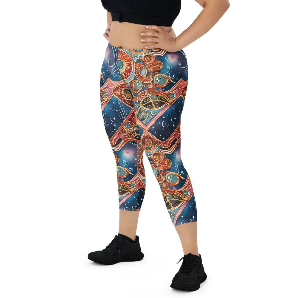 Celestial Filigree on Capri Leggings — Print file