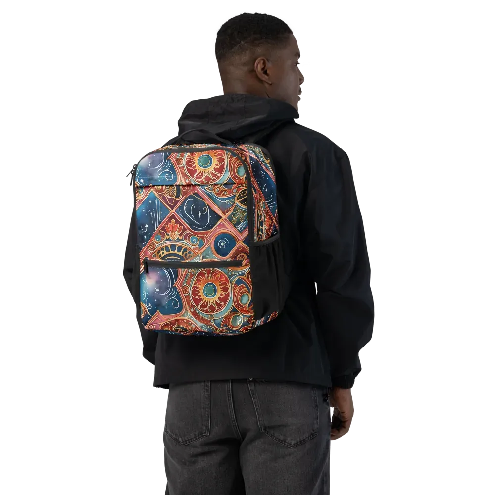 Celestial Filigree on Utility Backpack — Back