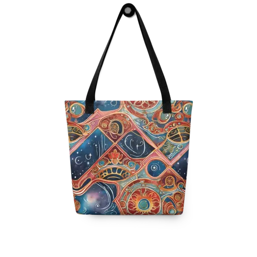 Celestial Filigree on a Tote Bag