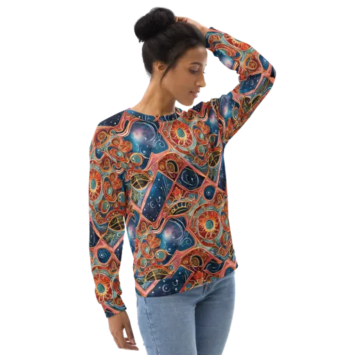 Celestial Filigree on a Sweatshirt