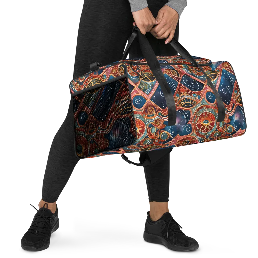 Celestial Filigree on Duffle Bag — Right Front