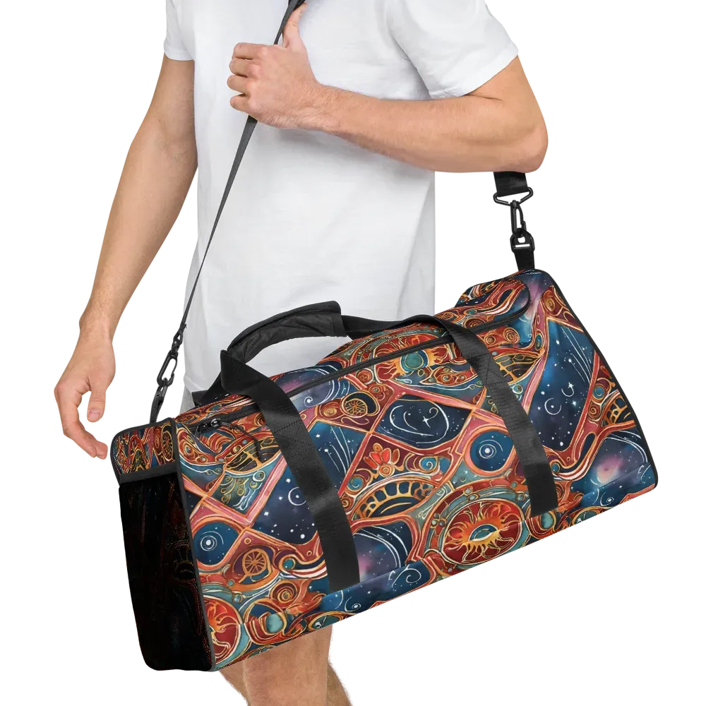 Celestial Filigree on Duffle Bag — Back print