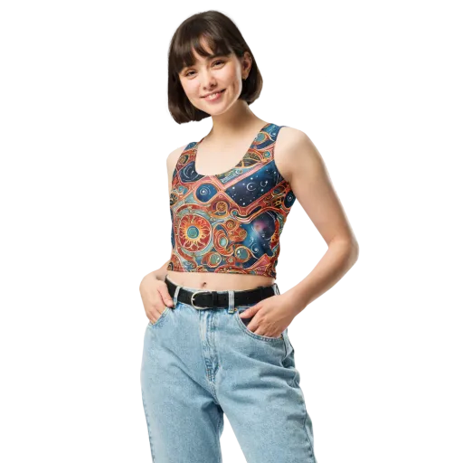 Celestial Filigree on a Crop Top