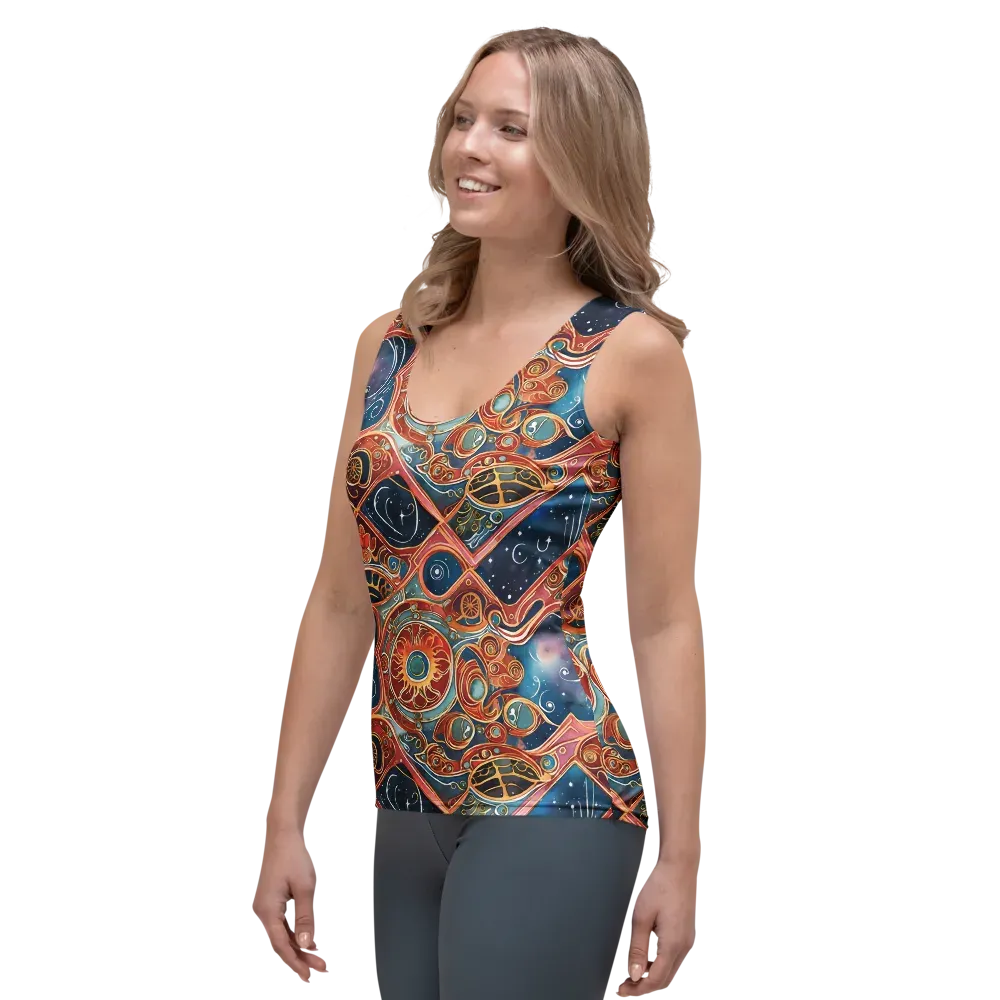 Celestial Filigree on Women's Tank Top — Left Front
