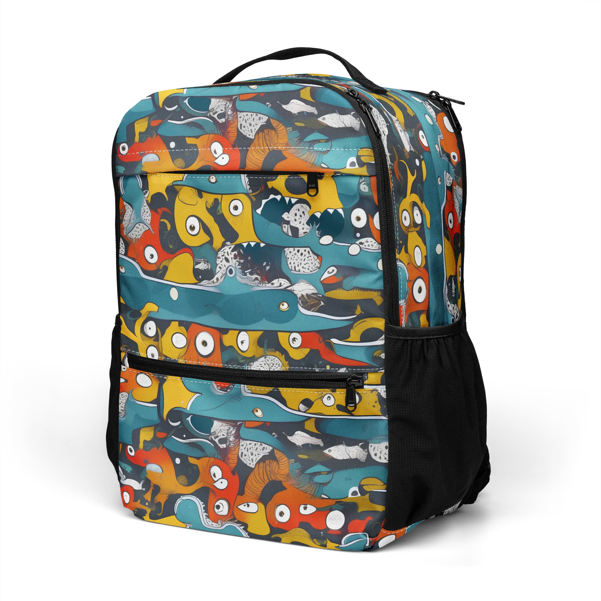 Tidal Oddities on Utility Backpack — Top print