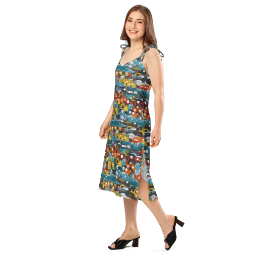 Tidal Oddities on a Slip Dress