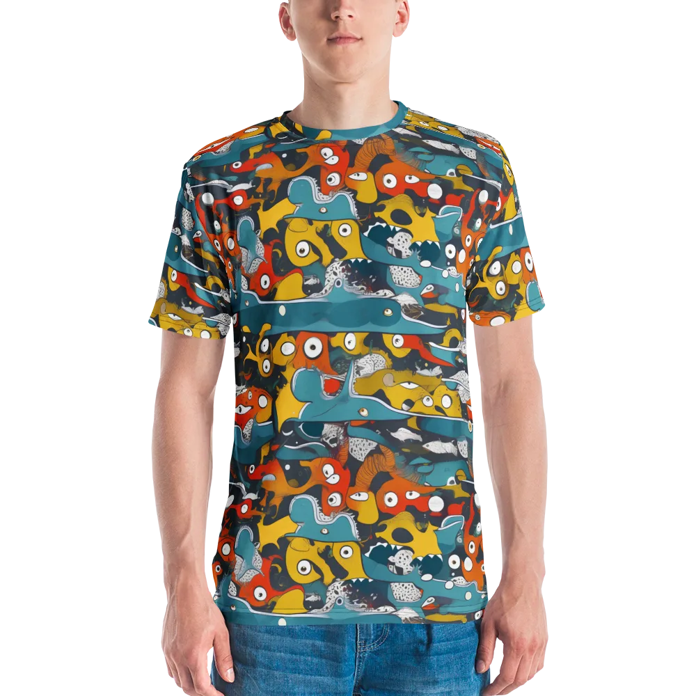 Tidal Oddities on Men's Crew Neck T-Shirt — Front