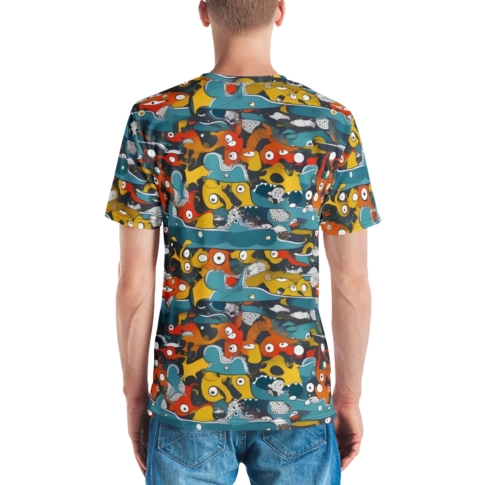 Tidal Oddities on Men's Crew Neck T-Shirt — Back
