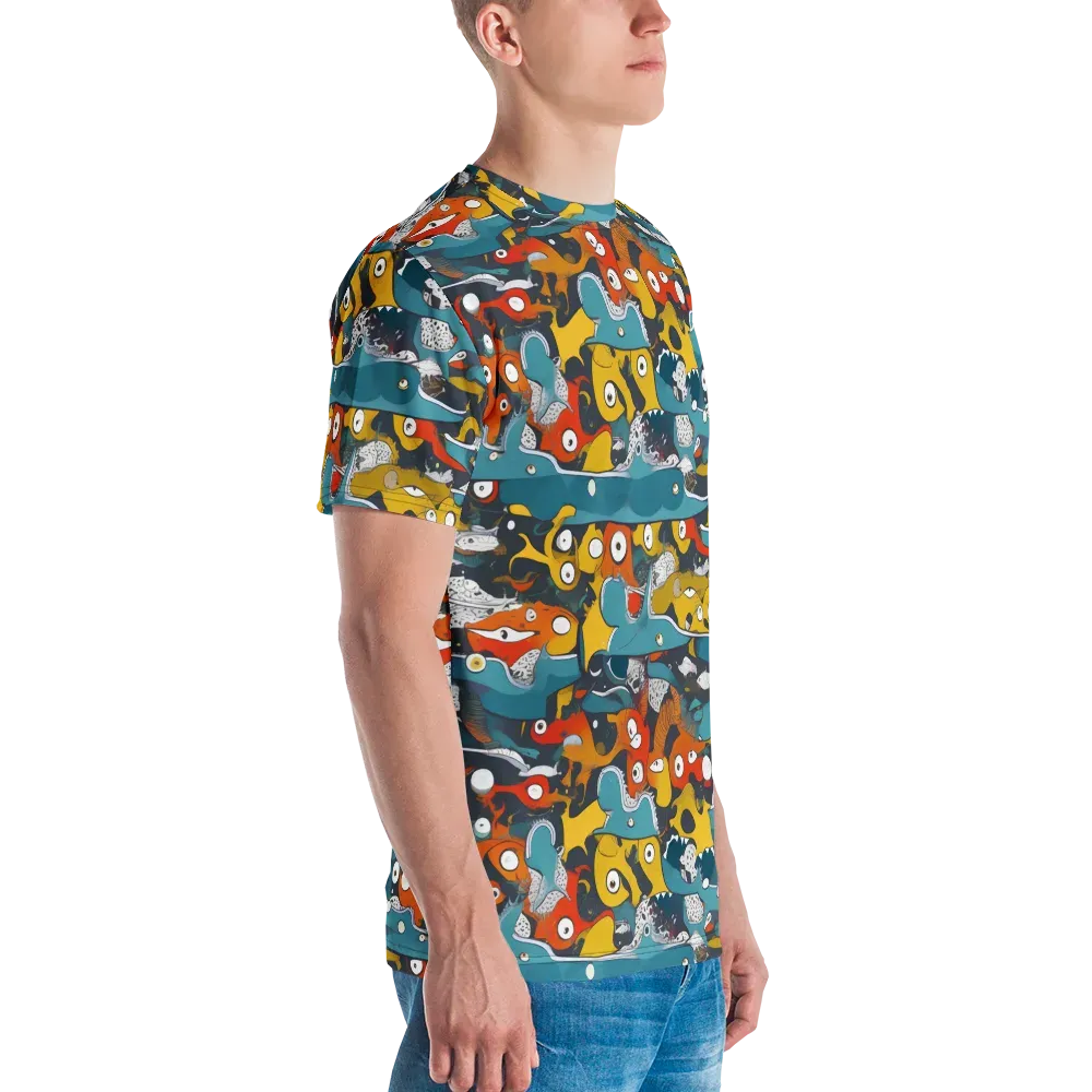 Tidal Oddities on Men's Crew Neck T-Shirt — Right