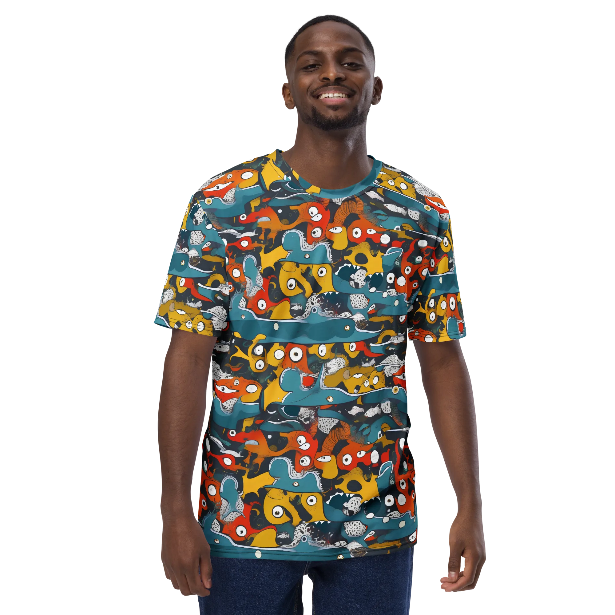 Tidal Oddities on Men's Crew Neck T-Shirt — Front print