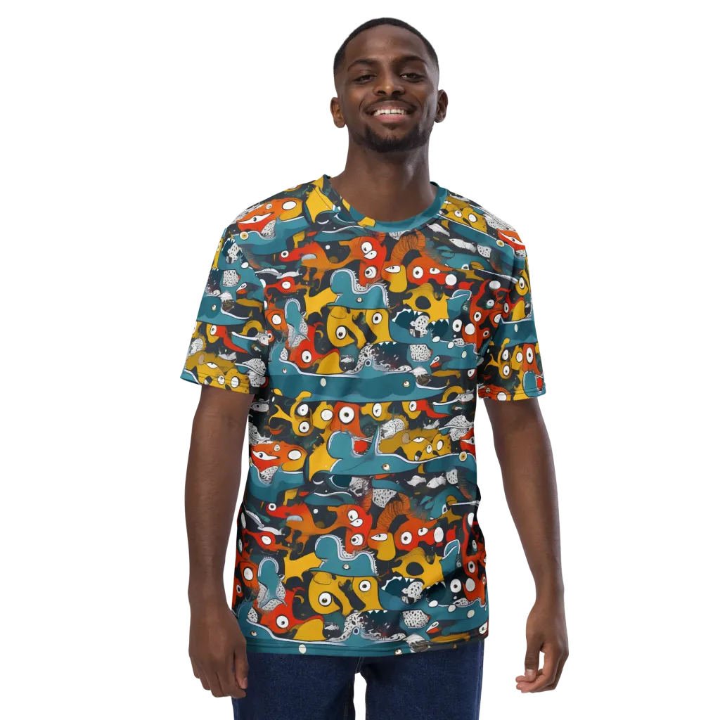 Tidal Oddities on Men's Crew Neck T-Shirt — Front print