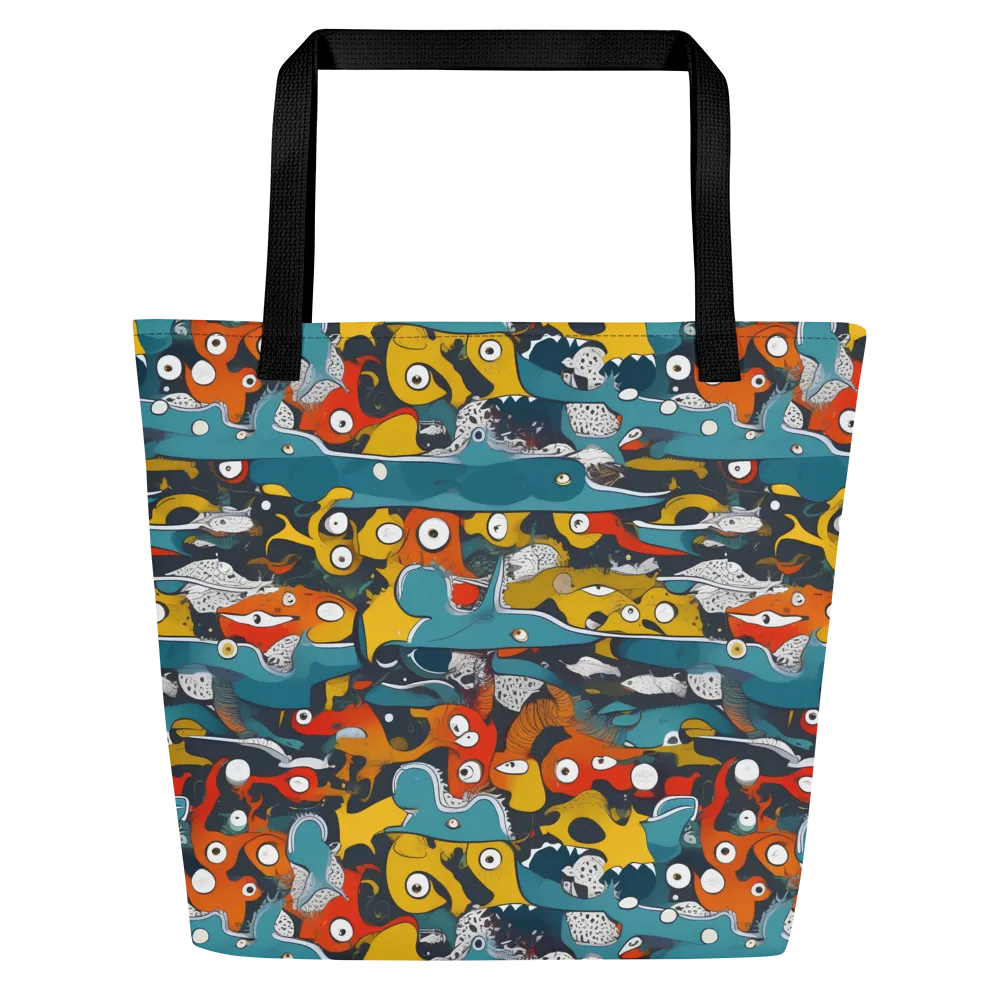 Tidal Oddities on Large Tote Bag W/ Pocket — Front