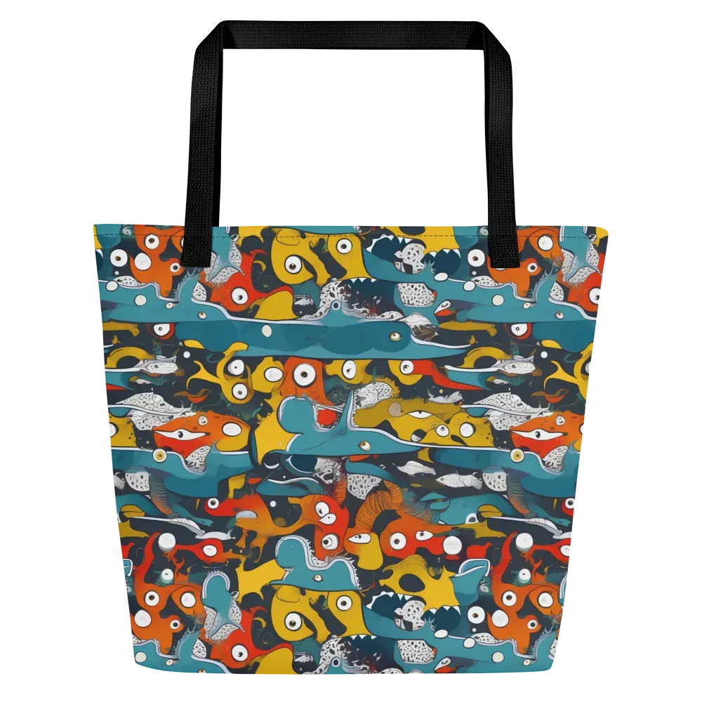 Tidal Oddities on Large Tote Bag W/ Pocket — Front