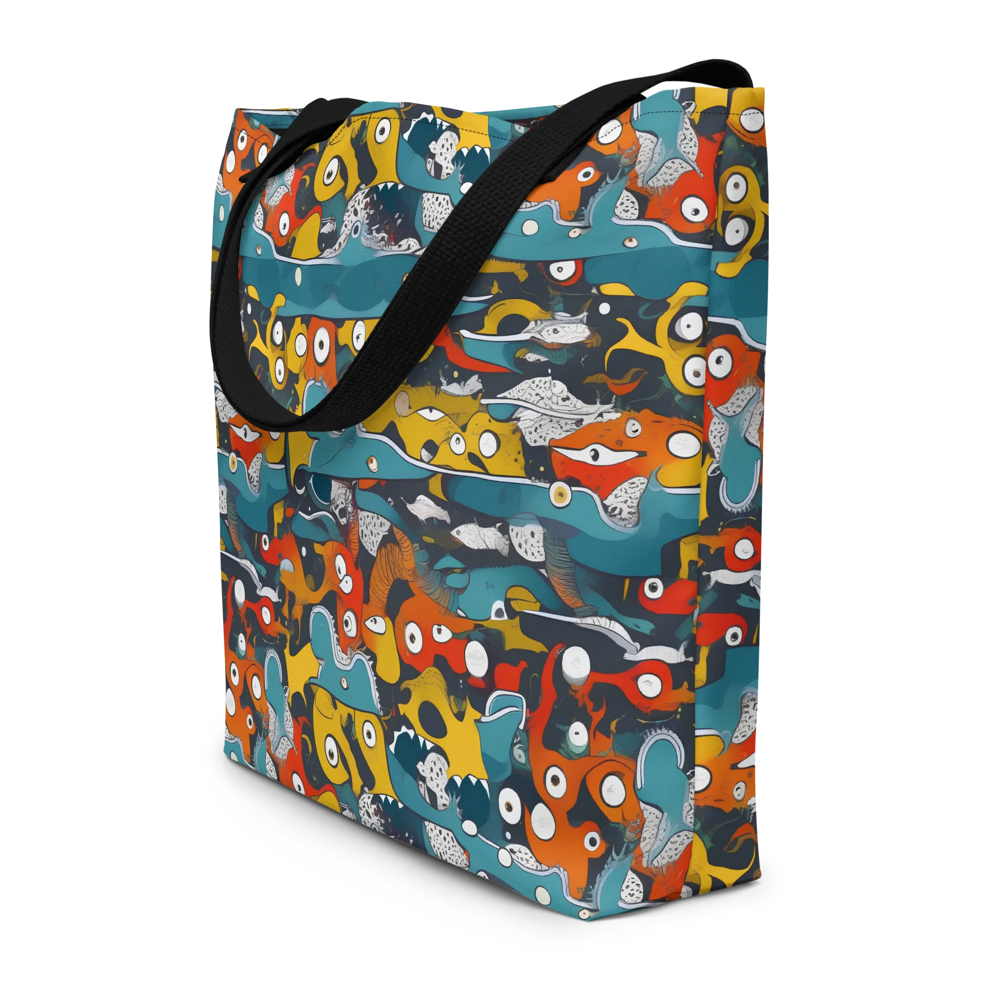 Tidal Oddities on Large Tote Bag W/ Pocket — Print file