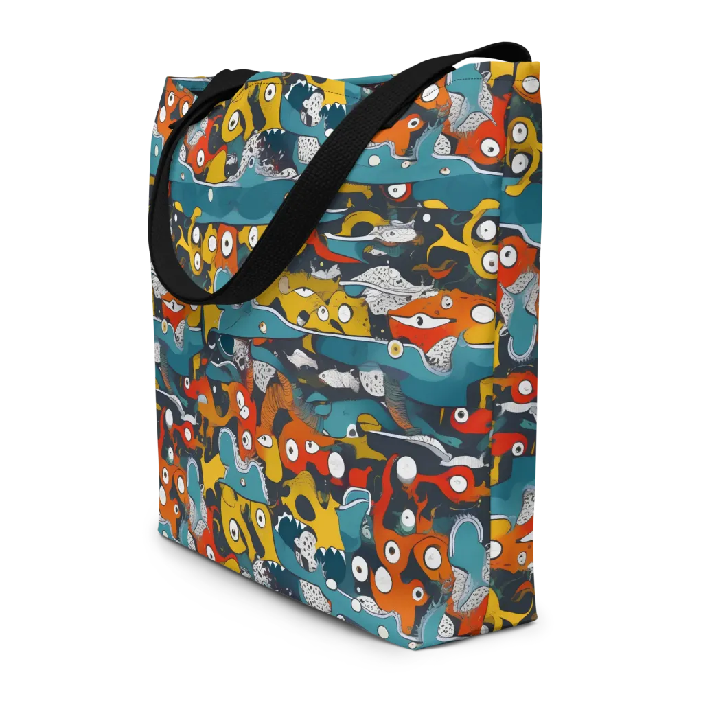 Tidal Oddities on Large Tote Bag W/ Pocket — Print file