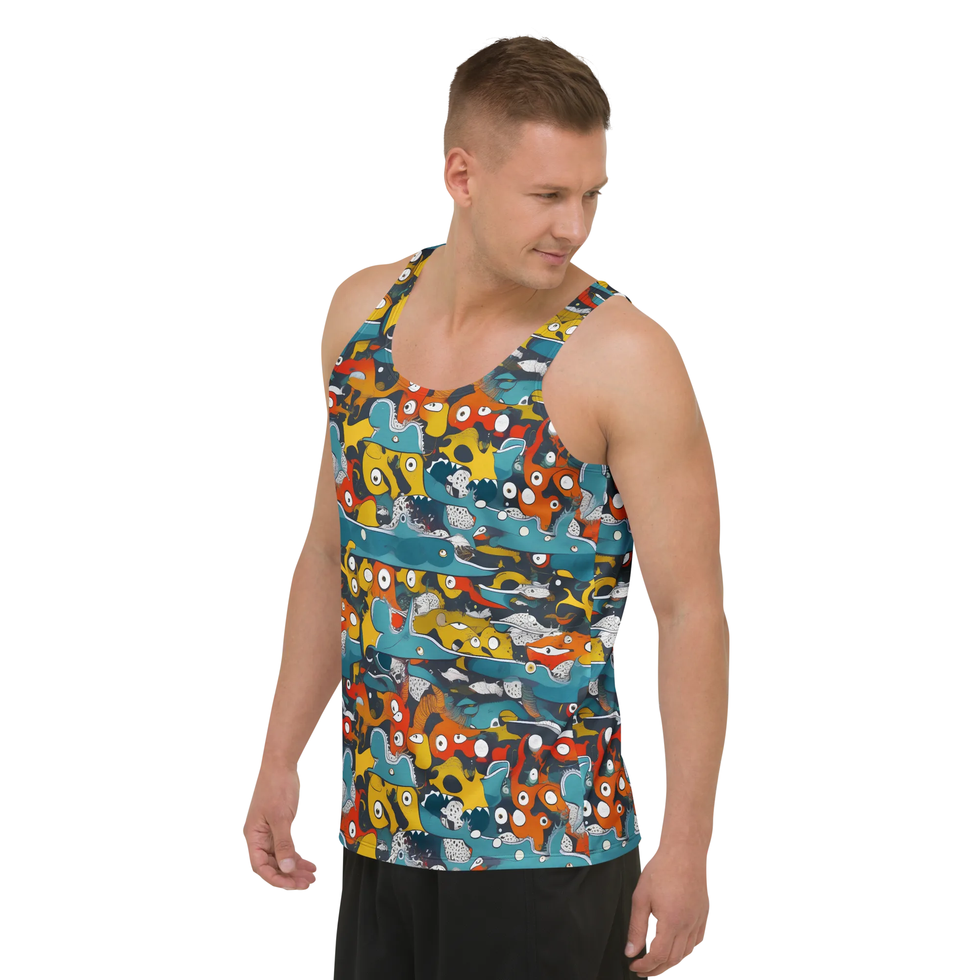 Tidal Oddities on Men's Tank Top — Front print