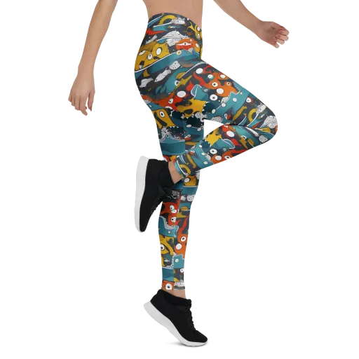 Tidal Oddities on a Leggings