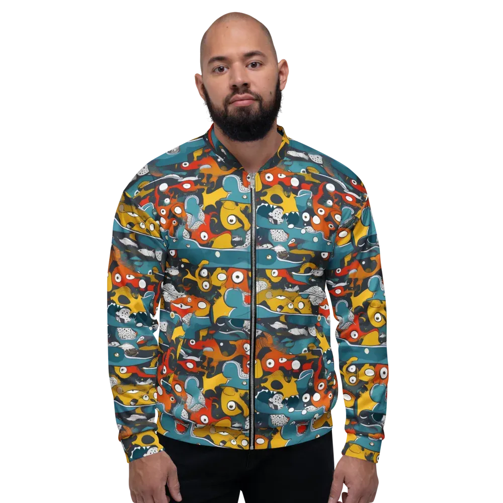 Tidal Oddities on Bomber Jacket — Front
