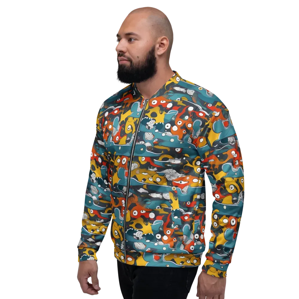 Tidal Oddities on Bomber Jacket — Left