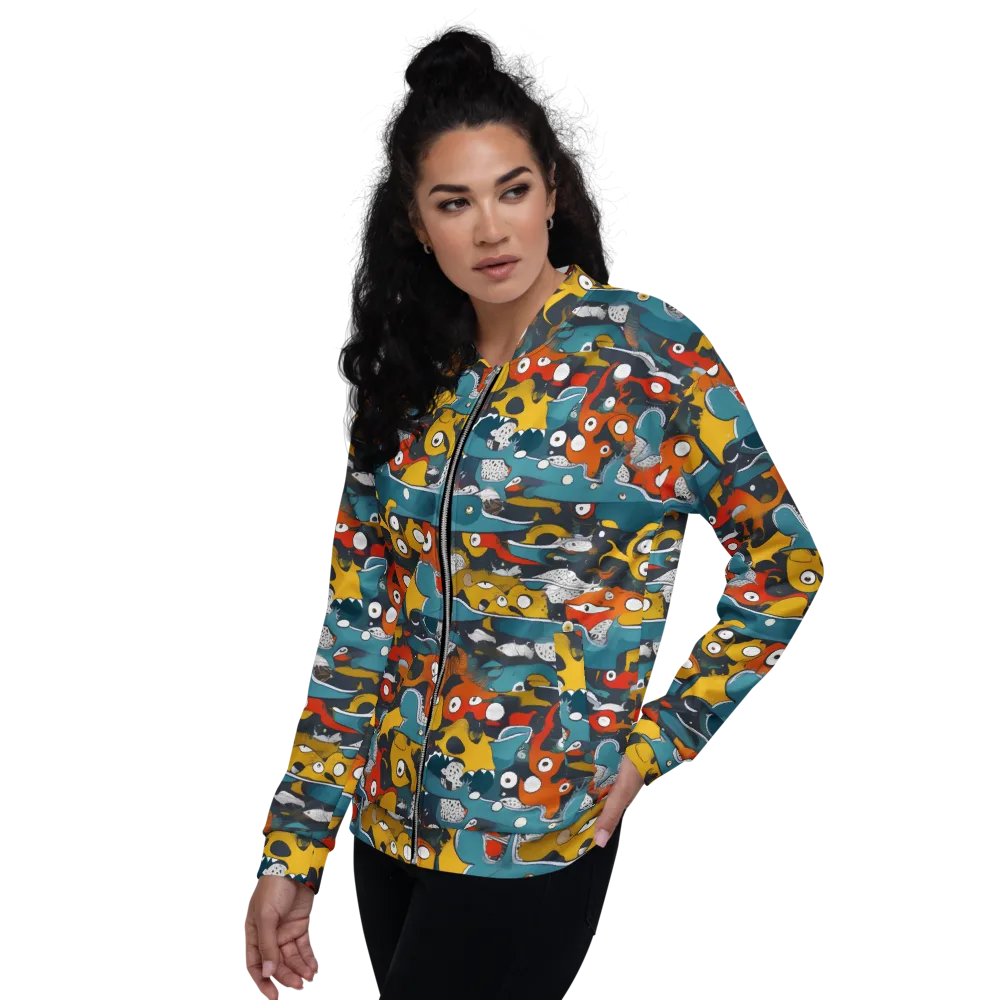 Tidal Oddities on Bomber Jacket — Back print