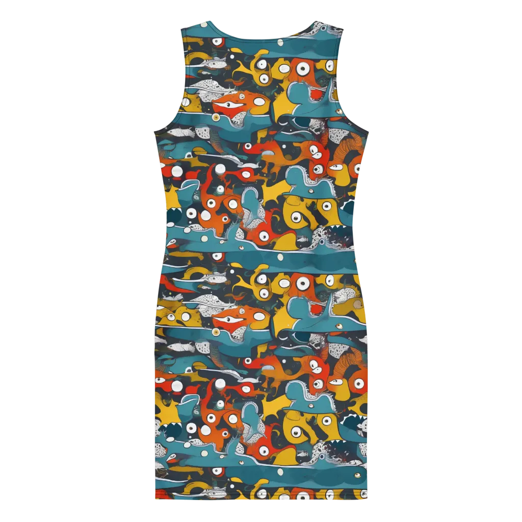 Tidal Oddities on Bodycon Dress — Print file