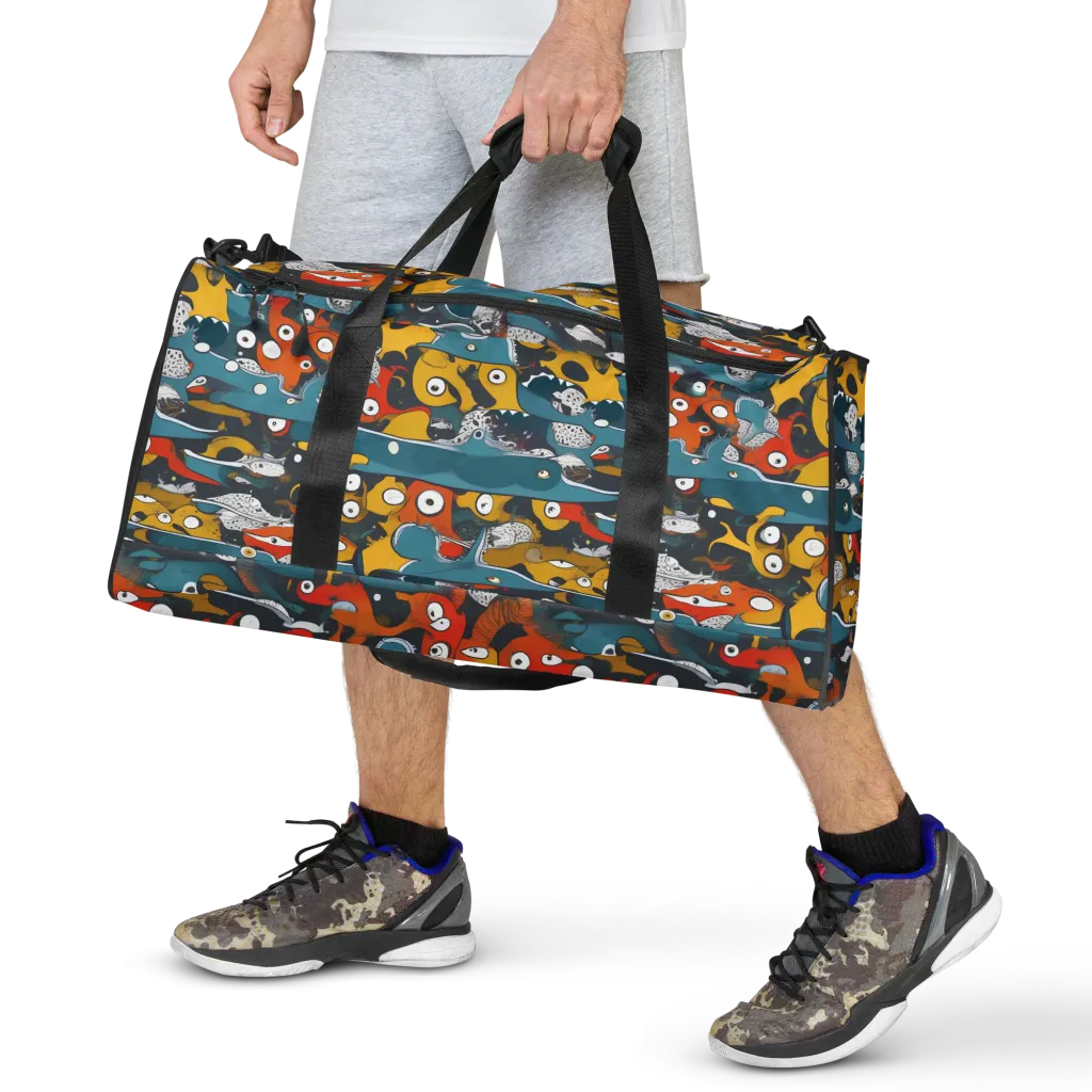 Tidal Oddities on Duffle Bag — Front print