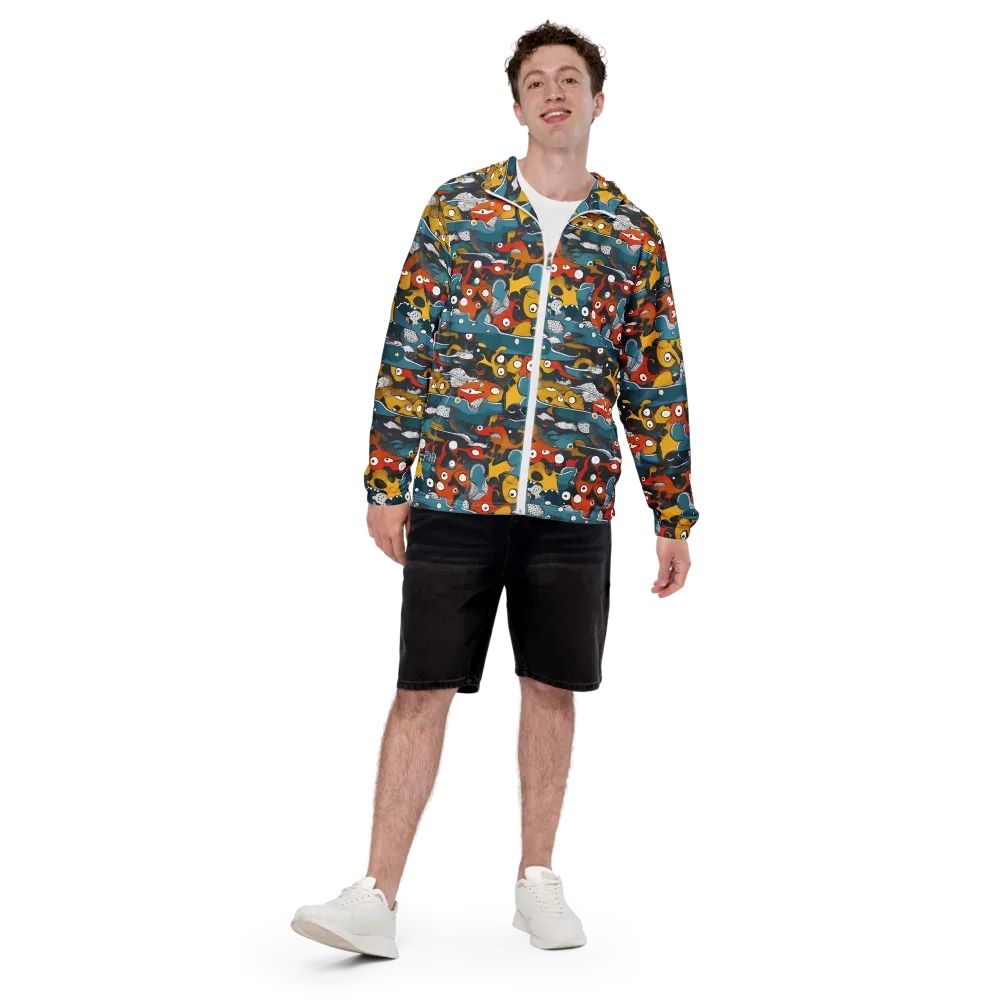 Tidal Oddities on Men's Windbreaker — Back print